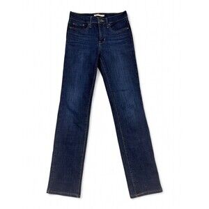Levi's Women's Straight Leg Jeans Size 27 Dark Wash